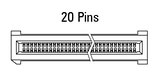 Dimension EC.8 rak, 20-polig