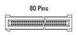 Dimension EC.8 rak, 80-polig