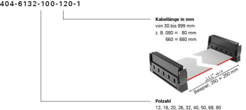 Bestellschluessel One27 Kabelkonfektion PVC Standard 404 6132 100 120 Foto